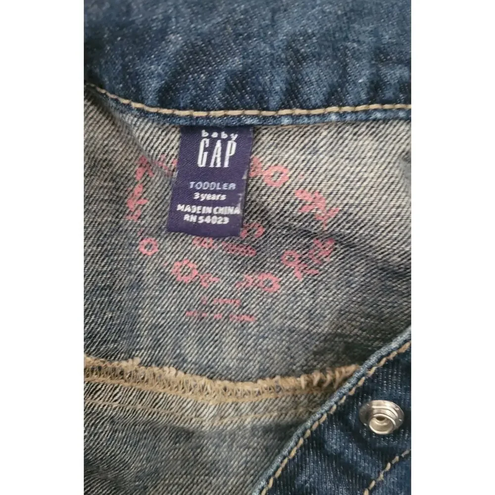 Gap‎ Toddler Girls Denim Jacket size 3t #3